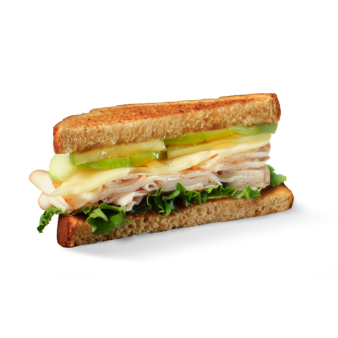 turkey, apple & swiss sandwich